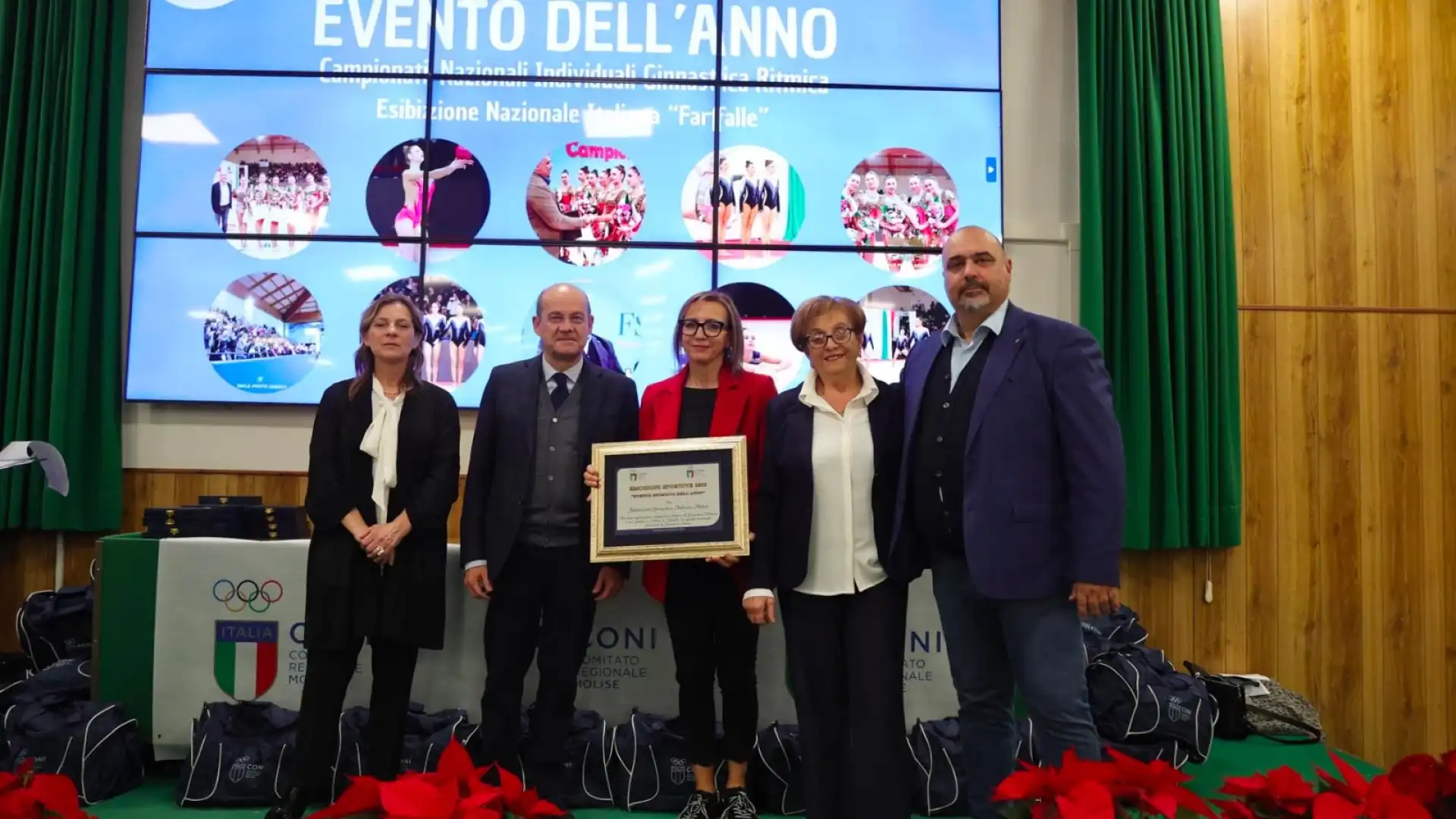 Ginnastica molisana in vetrina in occasione della cerimonia di premiazione “Emozioni Sportive”.